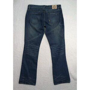 Vintage Ralph Lauren Rugby Jeans Womens 34x33 Blue Bootcut 90s